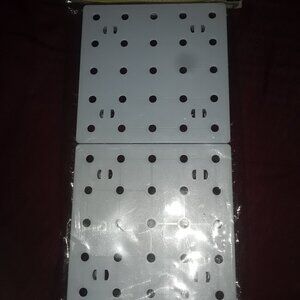 Square Shaped Pegboard, White, 2 ct Organizing Shelves Room Office Decor